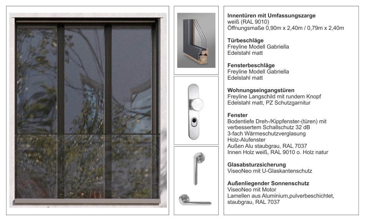 Ausstattung Wohnungen Türen/Fenster